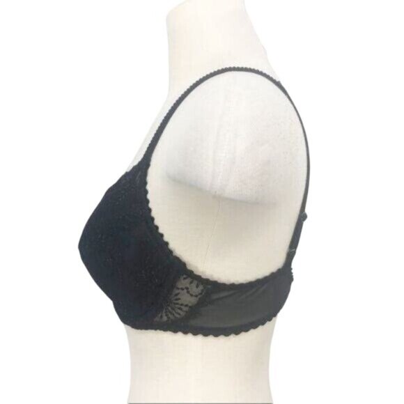Intimissi Bra Black Lace Women's Size 34D Padded Cup Underwire Foam Cup - Picture 5 of 8